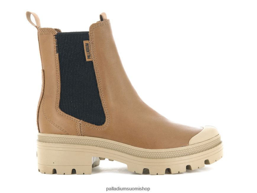 rakas ruskea saappaat Palladium naiset 82TR28232 pallabase chelsea nahka