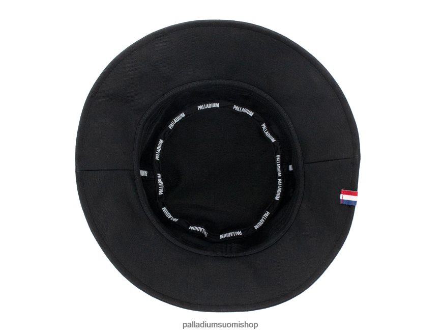 musta hatut Palladium sukupuolineutraali 82TR28333 logollinen ämpärihattu