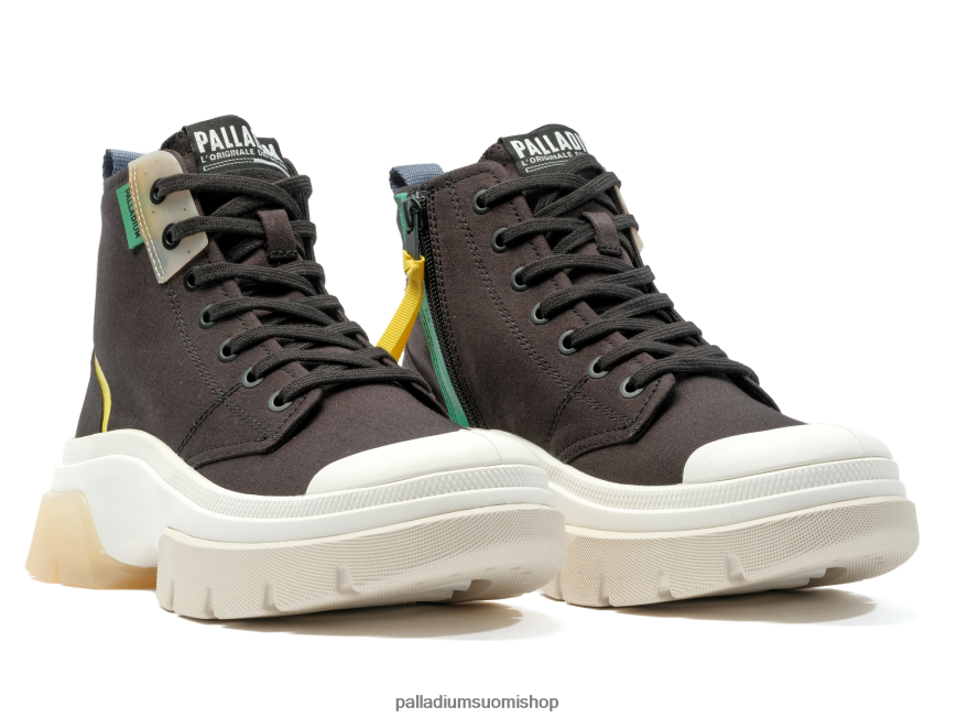 musta kenkiä Palladium naiset 82TR28282 pallawave mid metro