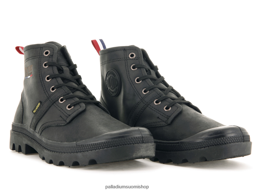 musta saappaat Palladium sukupuolineutraali 82TR2823 pallabrousse 75 nahka