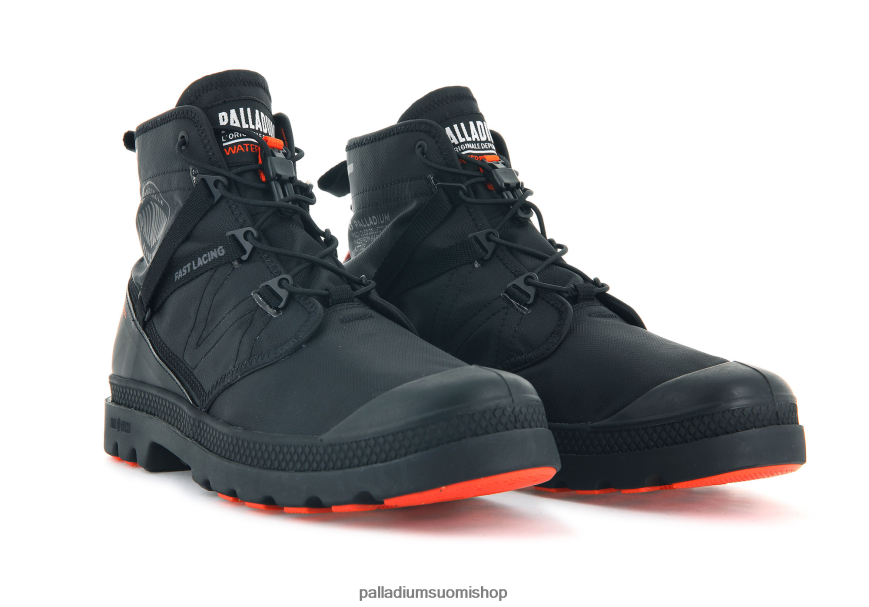musta saappaat Palladium sukupuolineutraali 82TR2875 pampa travel liteplus vedenpitävä