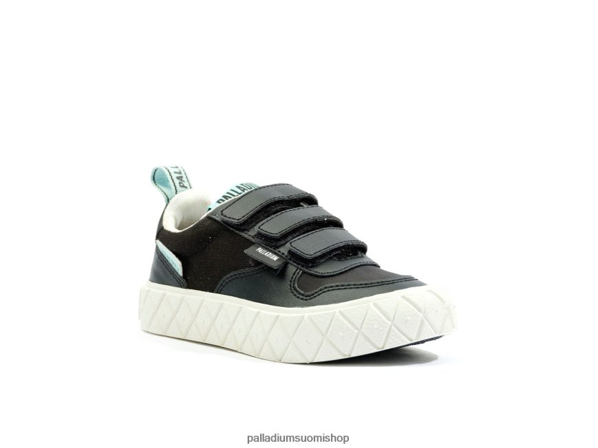 musta valkoinen kenkiä Palladium lapset 82TR28351 ace kids lo hihna