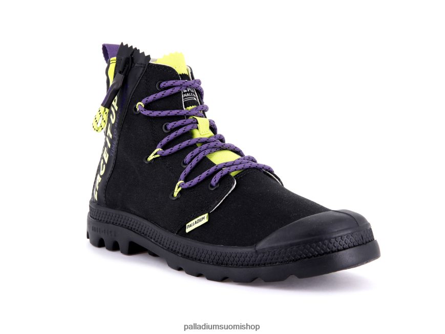 musta/villi lime saappaat Palladium sukupuolineutraali 82TR2841 pampa lite pitsi se