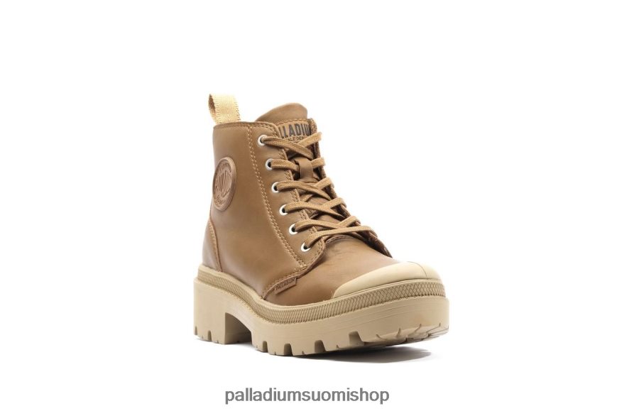 rakas ruskea saappaat Palladium naiset 82TR28231 pallabase nahkaa