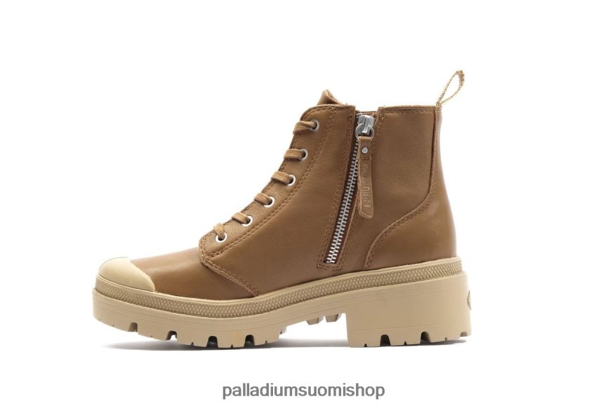 rakas ruskea saappaat Palladium naiset 82TR28231 pallabase nahkaa