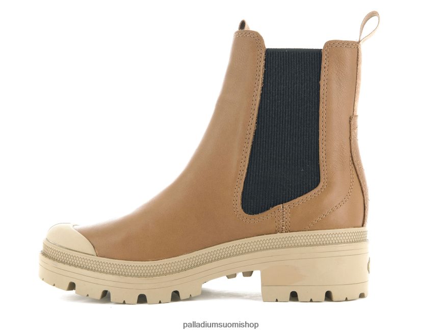 rakas ruskea saappaat Palladium naiset 82TR28232 pallabase chelsea nahka