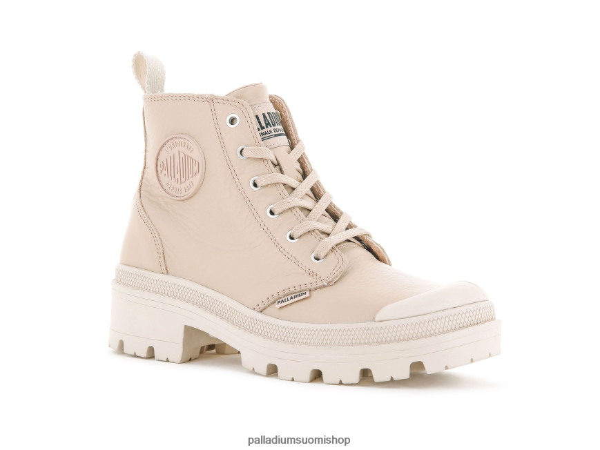 vaalea khaki saappaat Palladium naiset 82TR28277 pallabase nahkaa