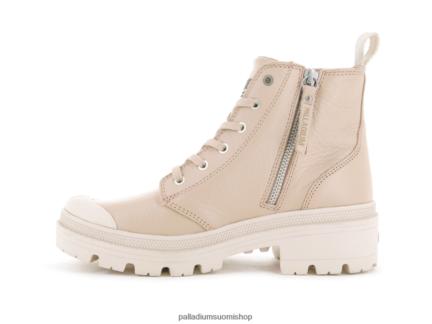 vaalea khaki saappaat Palladium naiset 82TR28277 pallabase nahkaa