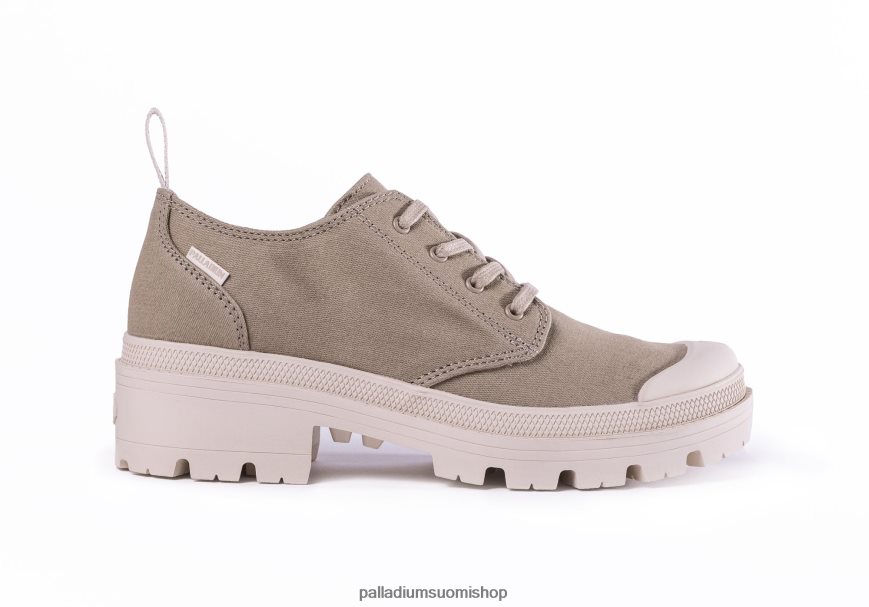 vaalean harmaa kenkiä Palladium naiset 82TR28276 pallabase twill lo