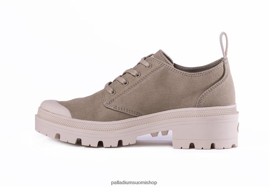 vaalean harmaa kenkiä Palladium naiset 82TR28276 pallabase twill lo