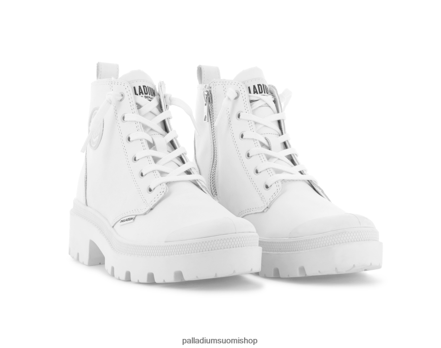 valkoinen saappaat Palladium naiset 82TR28262 pallabase nahkaa